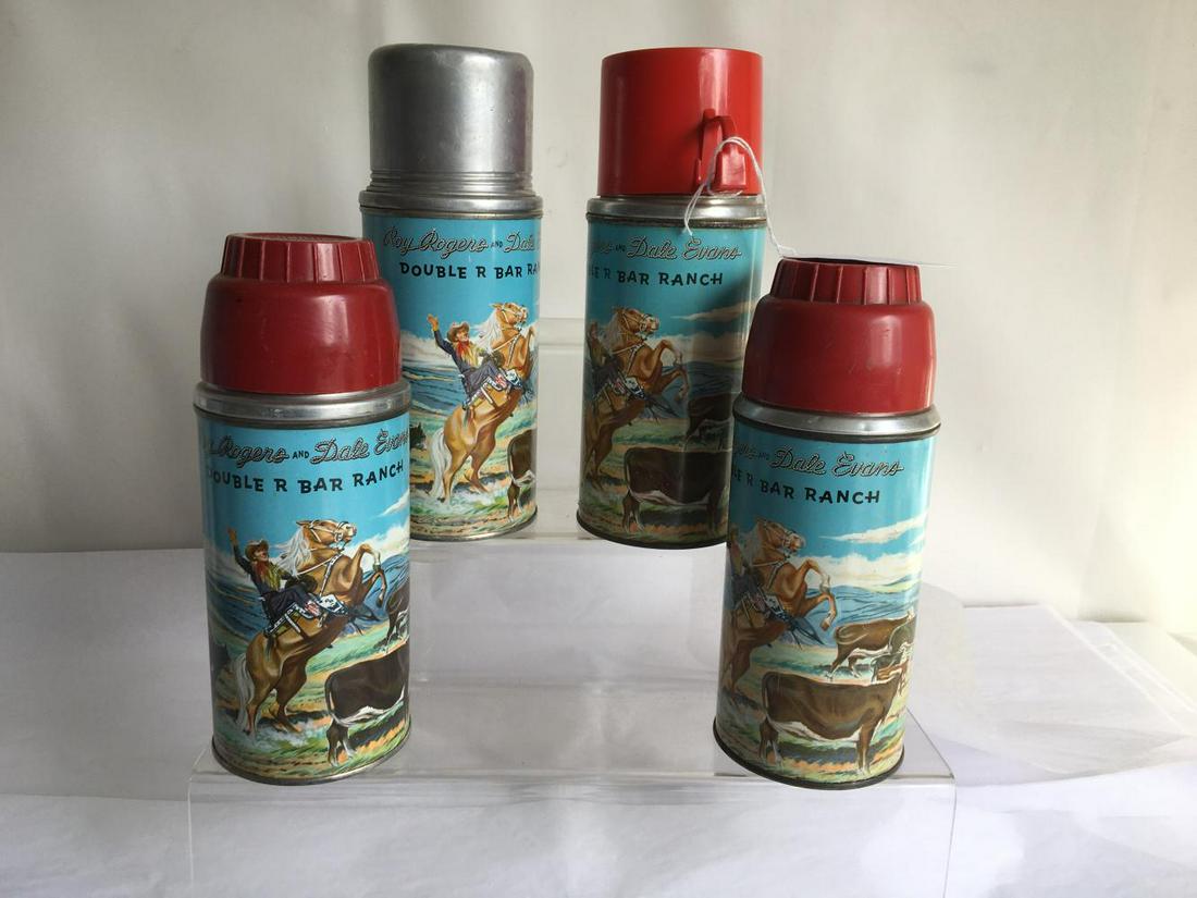 Lot of Four Roy Rogers Thermos's. (1 of 1)