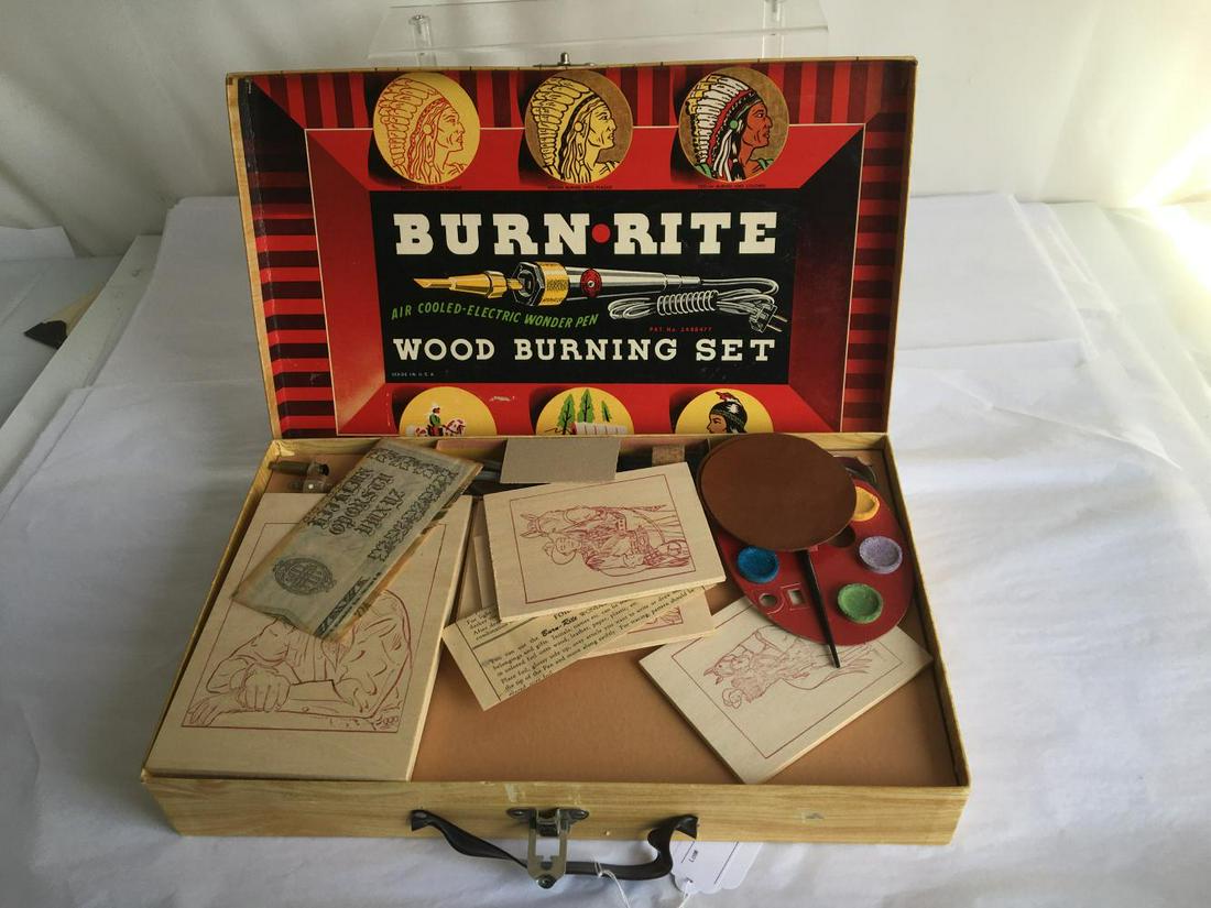 Roy Rogers Wood Burning Set. Boxed. (1 of 3)