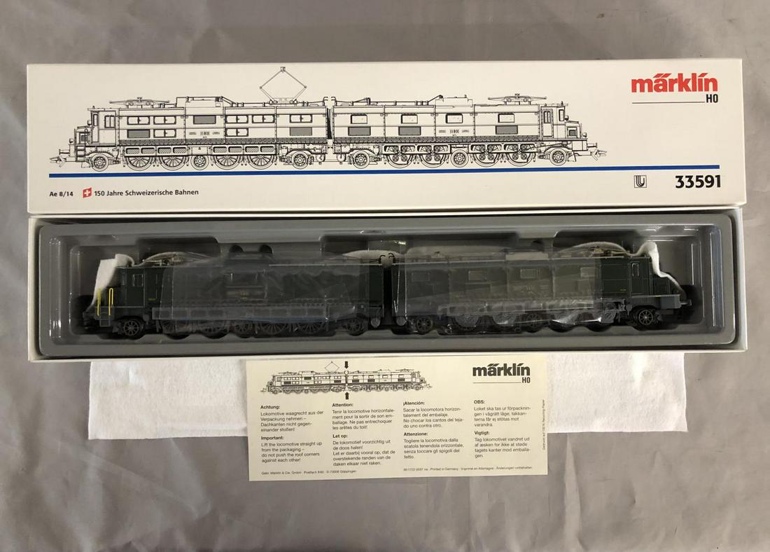 Marklin HO 33591 Swiss Electric: Nice Ae 8/14 2-4-2-4-2+2-4-2-4-2 Electric articulated. It is new in box.