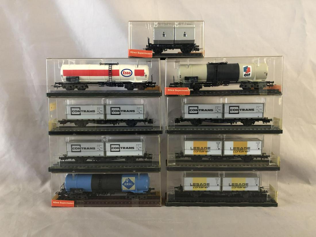 18 Boxed Röwa HO Freight Cars (1 of 3)