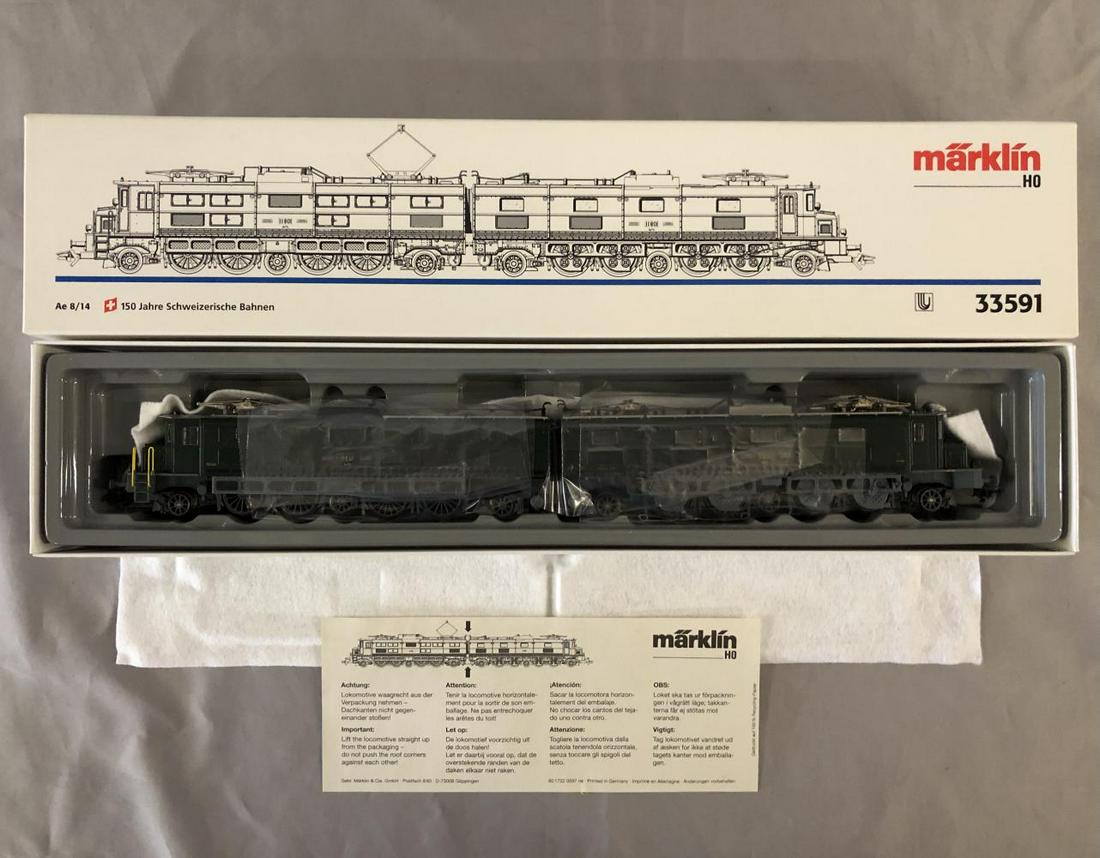 Marklin HO 33591 Swiss Electric: Nice Ae 8/14 2-4-2-4-2+2-4-2-4-2 Electric articulated. It is new in box.