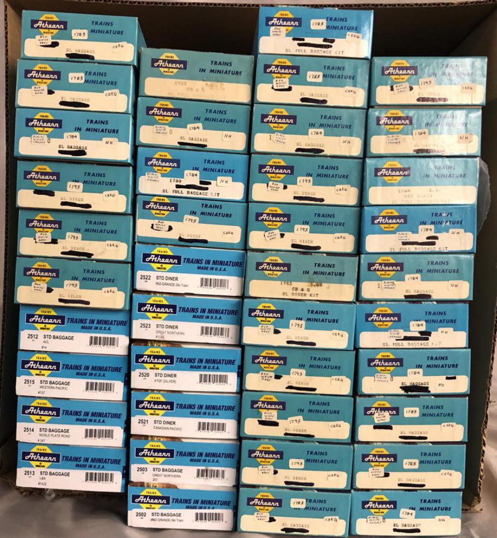 41 Boxed Athearn HO Passenger Car Kits (1 of 1)