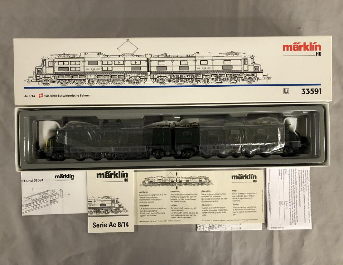 Marklin HO 33591 Swiss Electric: Nice Ae 8/14 2-4-2-4-2+2-4-2-4-2 Electric articulated. It is new in box.
