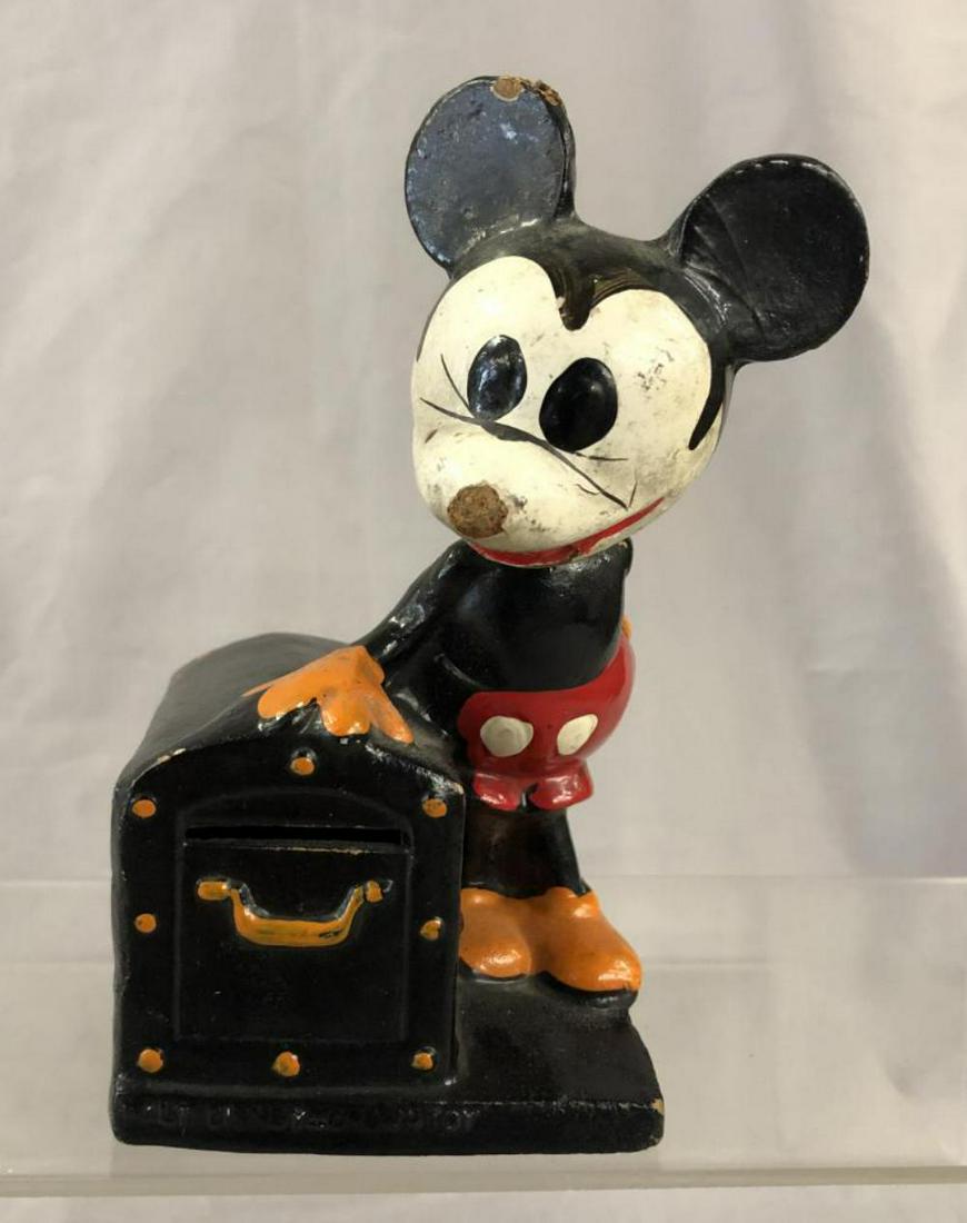 Unusual Composition Mickey Mouse Still Bank (1 of 4)
