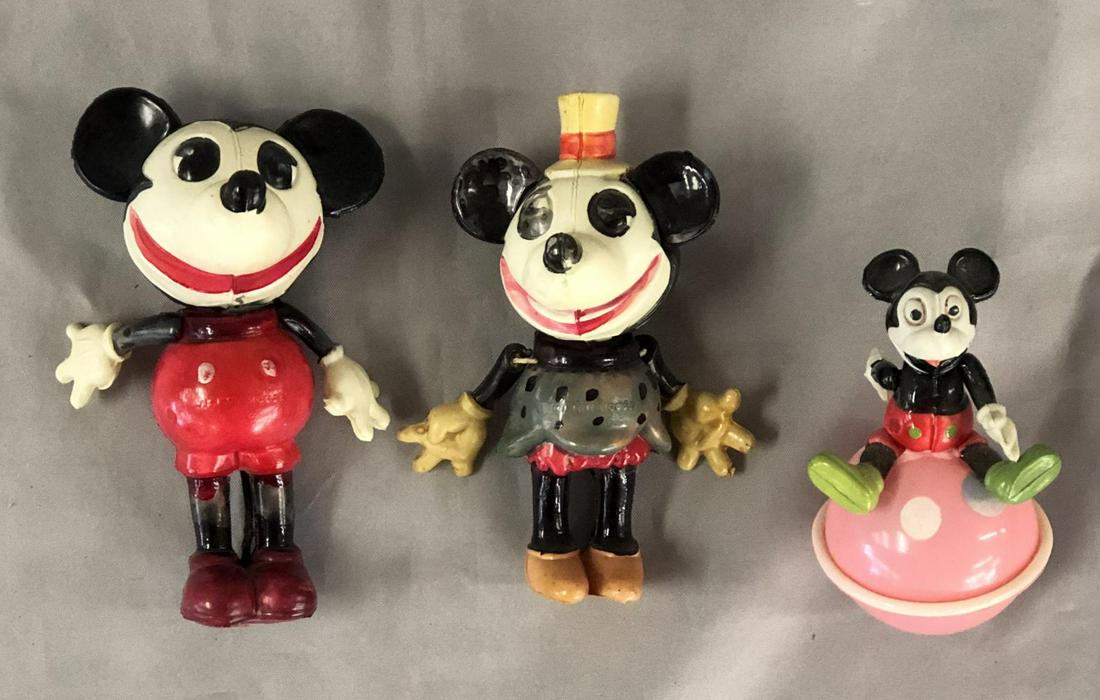 3 Celluloid Mickey & Minnie Figures (1 of 2)