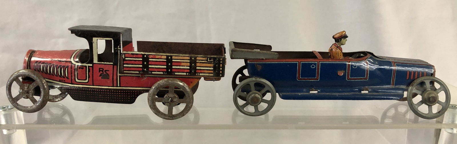 2 German Nickel Toy Vehicles (1 of 4)