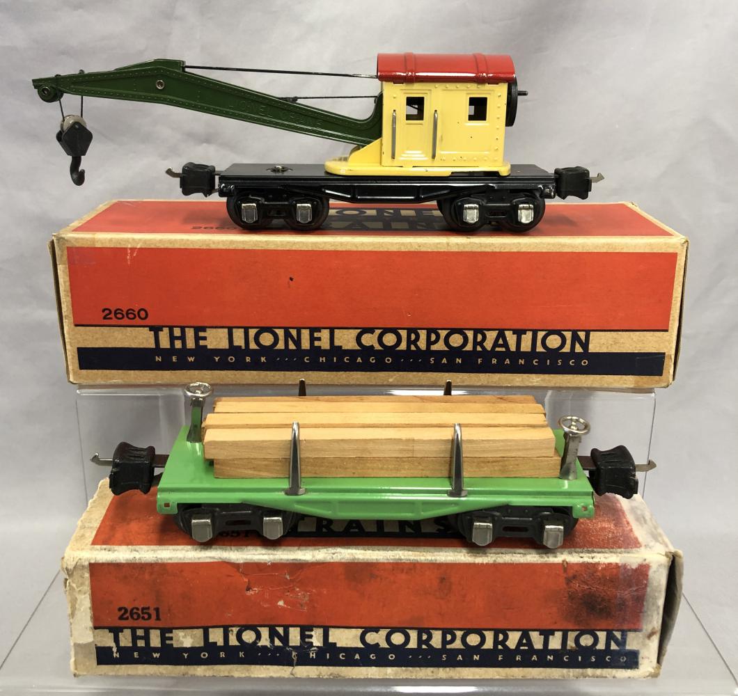 Nice Boxed 1938 Lionel 2660 & 2651 Freights (1 of 8)