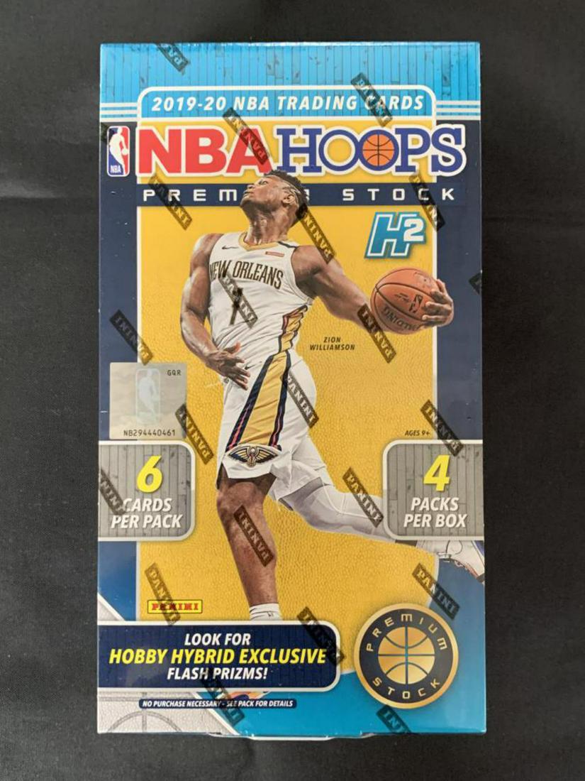 2019-2020 NBA Hoops Premium Hobby Box. (1 of 3)