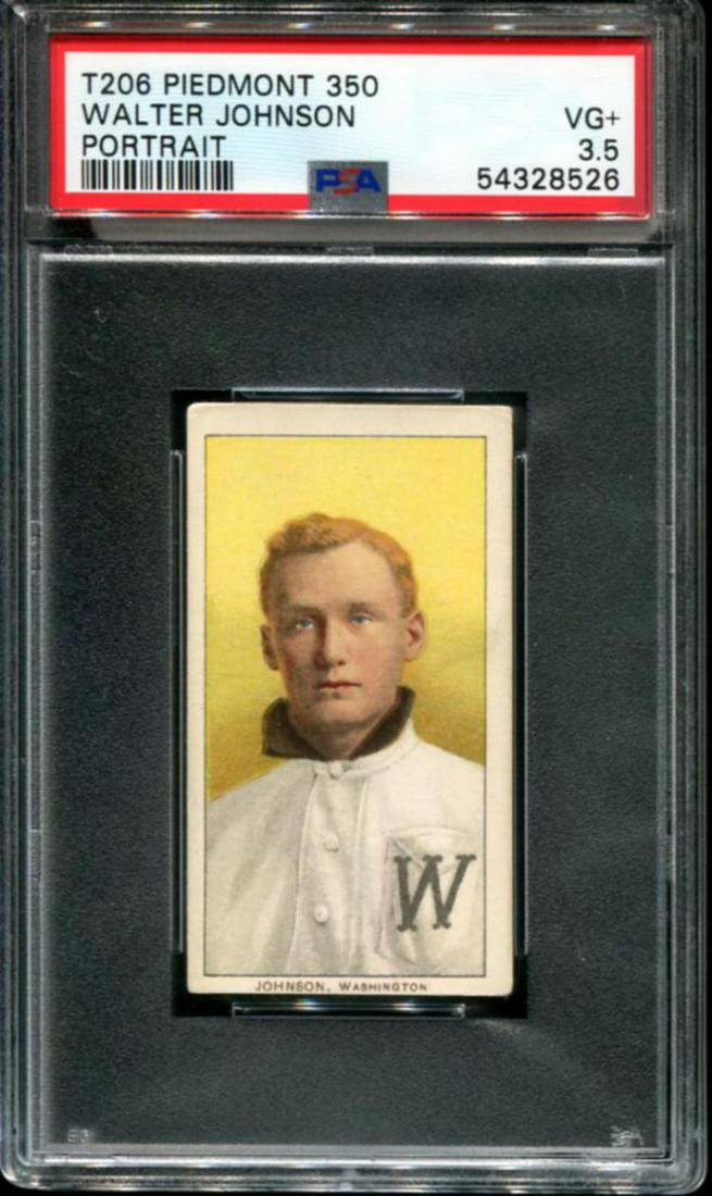 T-206 Johnson. Portrait  PSA  VG+ 3.5. (1 of 2)