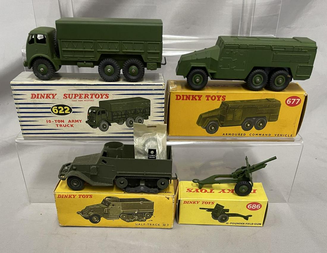 4 Boxed Dinky Military Vehicles (1 of 3)