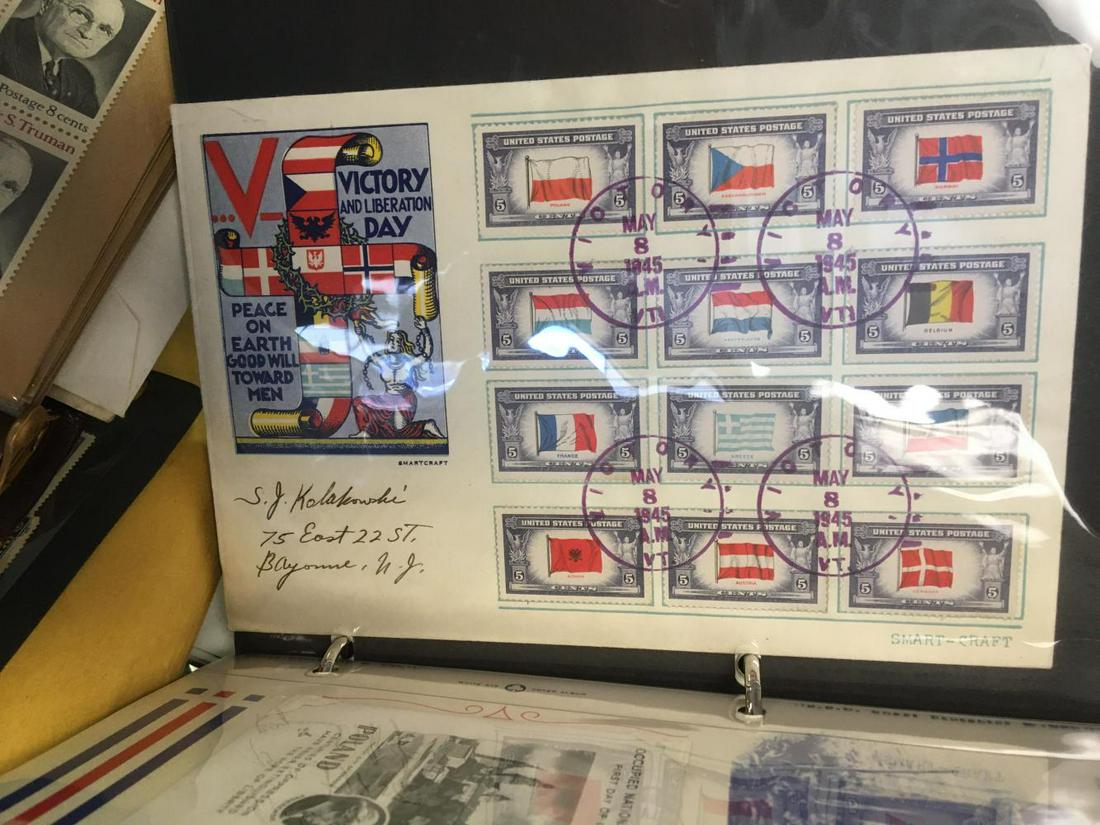 Estate Stamp Lot with Currency. (1 of 4)