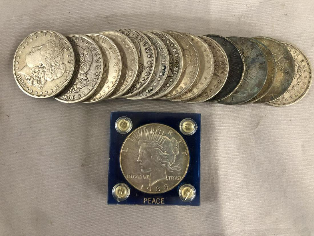 Silver Dollar Lot of (16). (1 of 1)
