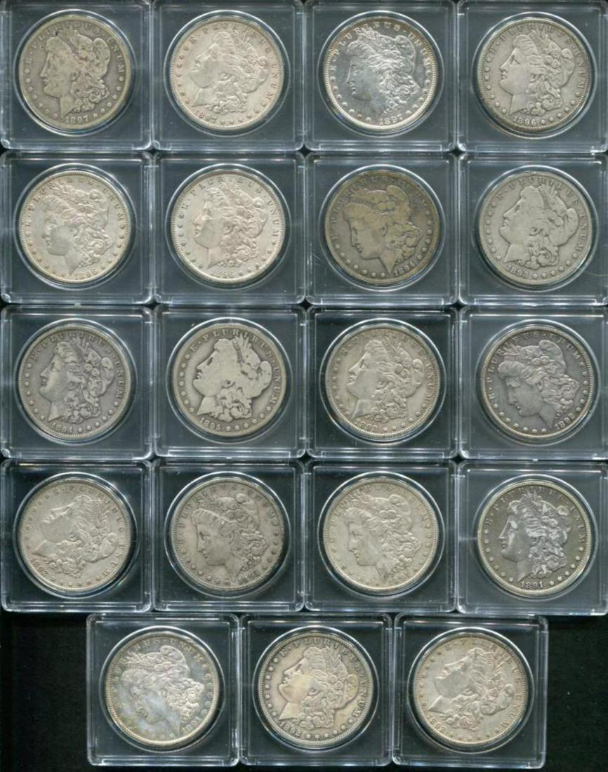 (21) Morgan Silver Dollar Lot. (1 of 2)