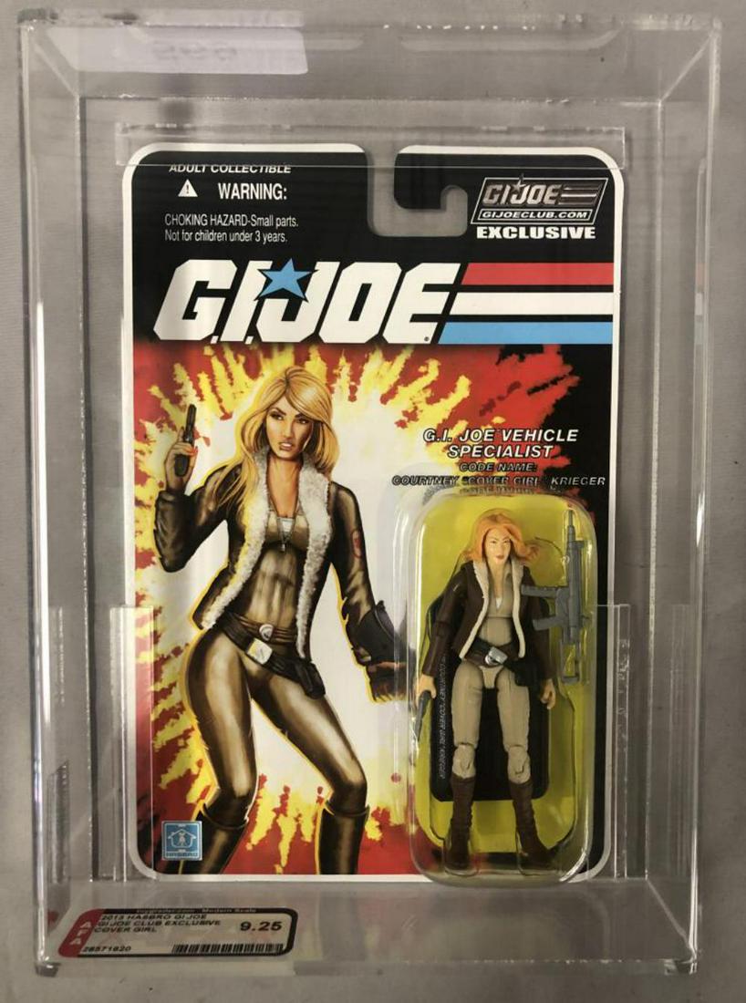 2013 GI Joe Exclusive Cover Girl Krieger, AFA 9.25: Version 3, series 29, Hasbro. GI Joe Club Exclusive Courtney "Cover Girl" Krieger action figure. AFA graded 9.25