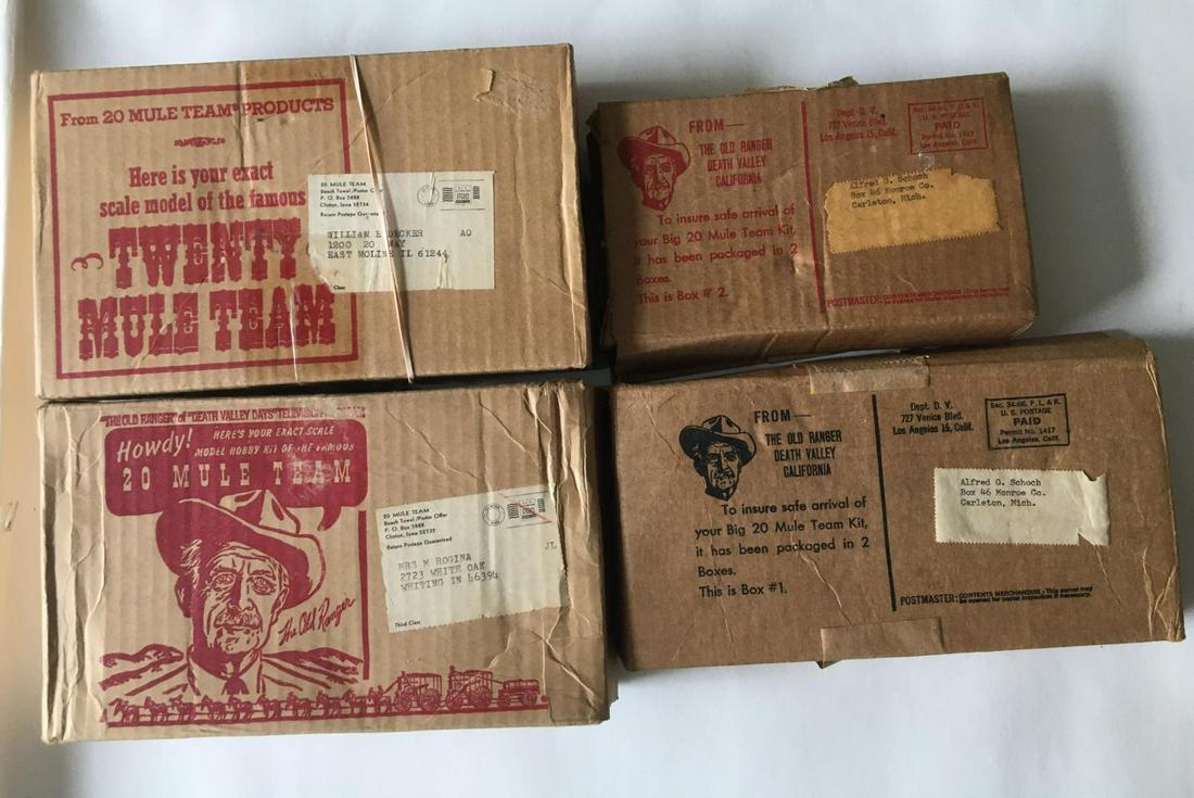 Lot of Four Twenty Mule Team Borax Pieces. (1 of 1)