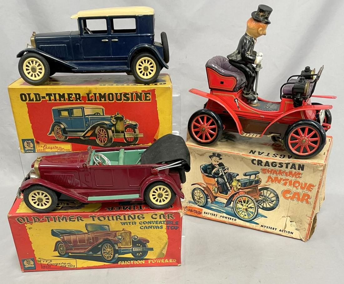 3 Boxed Japanese Old Time Vehicles (1 of 3)