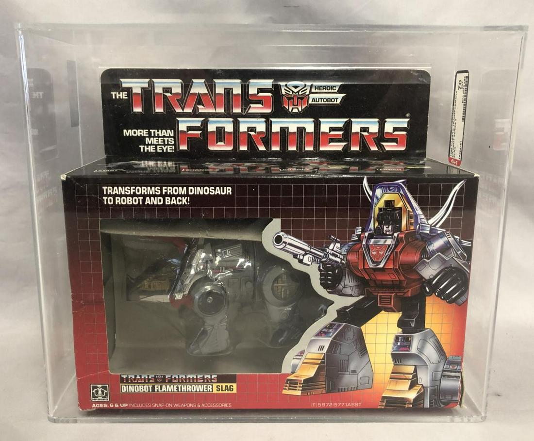 1985 Transformers G1 "Slag" Dinobot AFA 70 (1 of 3)