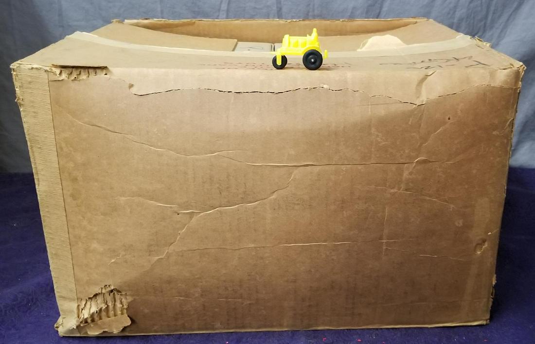 Manoil Factory Case, 4 Gross P12, Yellow Plastic T: Yes, you read correctly, 48 dozen in 8 6doz qty factory bulk boxes. All loose packed with-in boxes with worn, but original factory case box. They appear as new, but not collated. From The Jack & Mauri