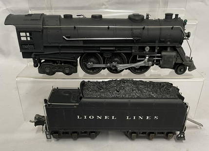 Nice 1940 Lionel 226E Steam Loco: Clean satin patina with bright rods; 2666W tender with black journals and HBC. They show very light runtime . Nice Examples!