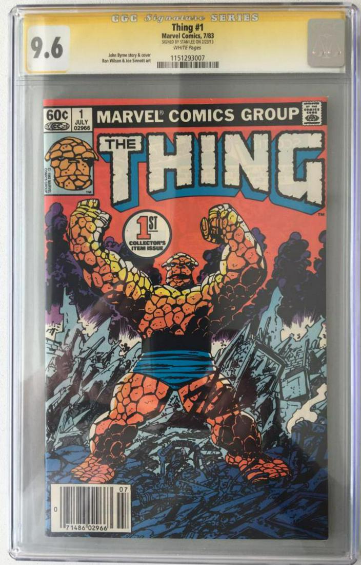 The Thing #1. Marvel Comics CGC Signed Stan Lee. (1 of 2)