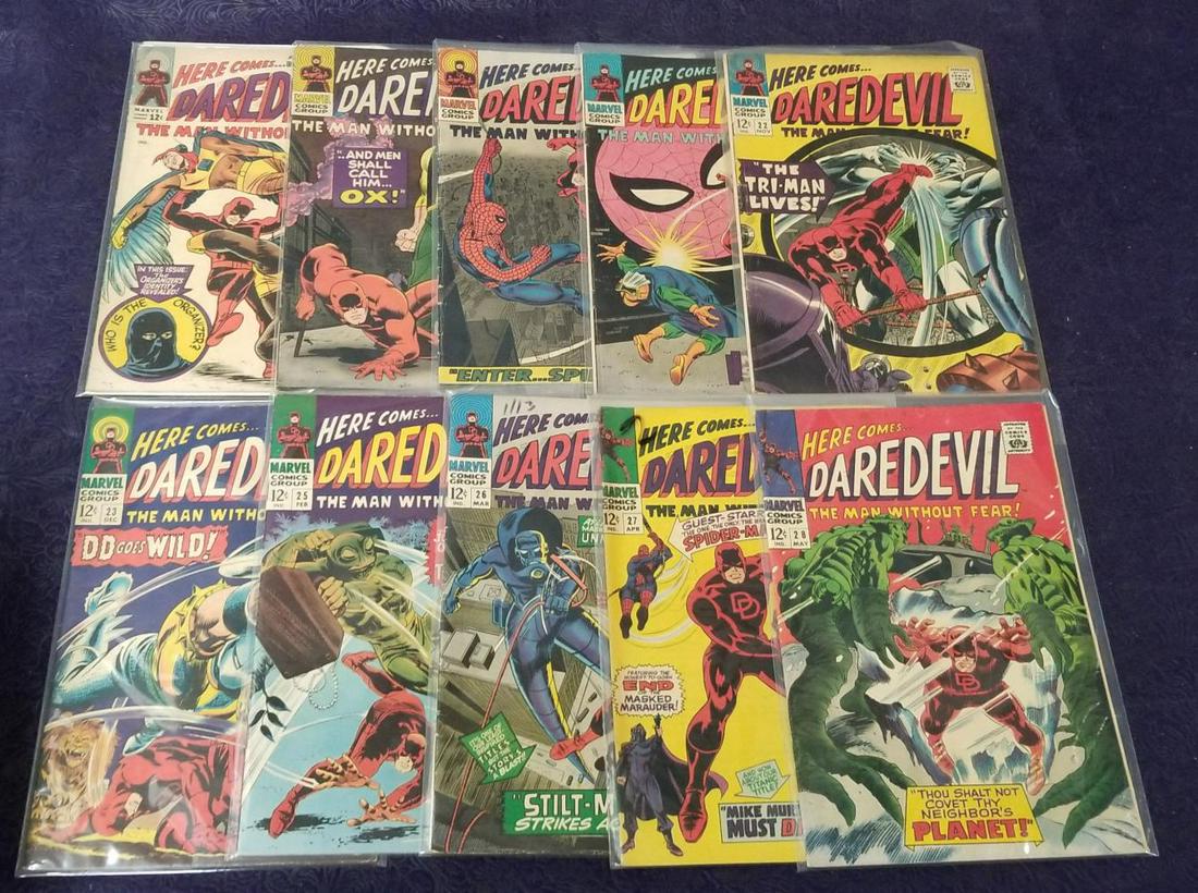 Marvel Comics Lot, Daredevil, Capt. Marvel, Etc (1 of 7)