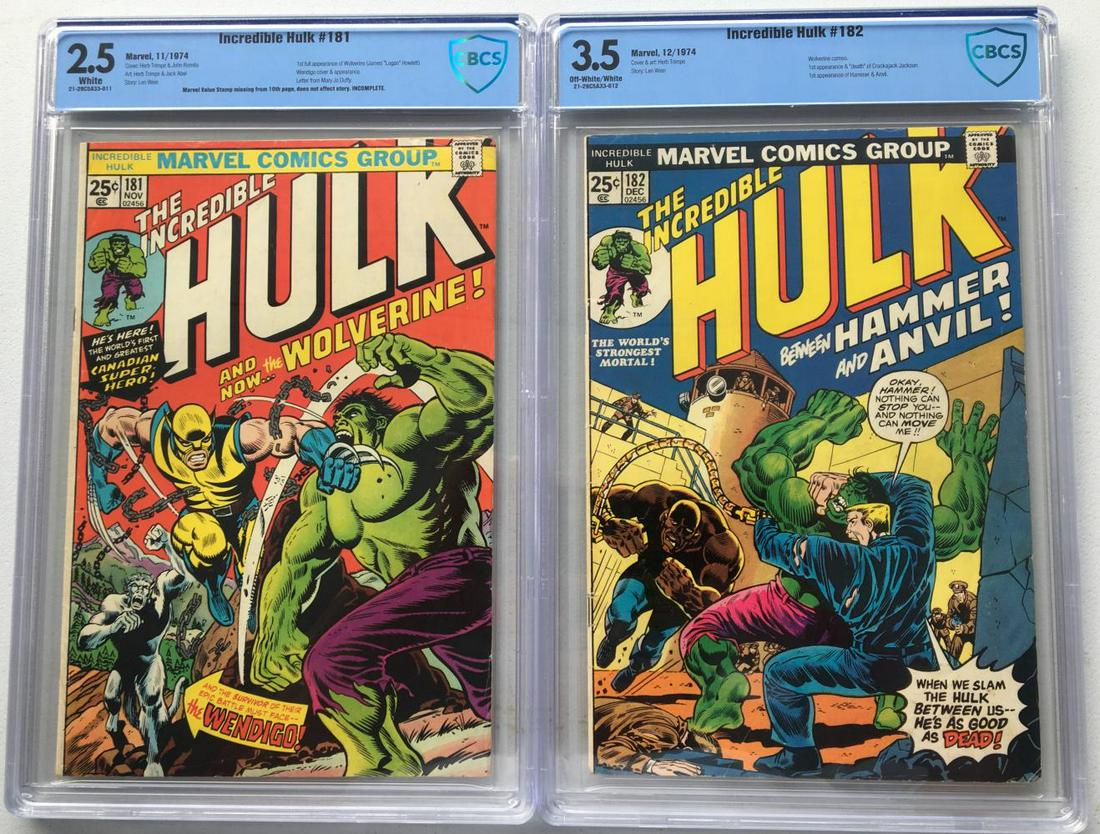 Incredible Hulk Lot of Two CBCS Graded. (1 of 5)