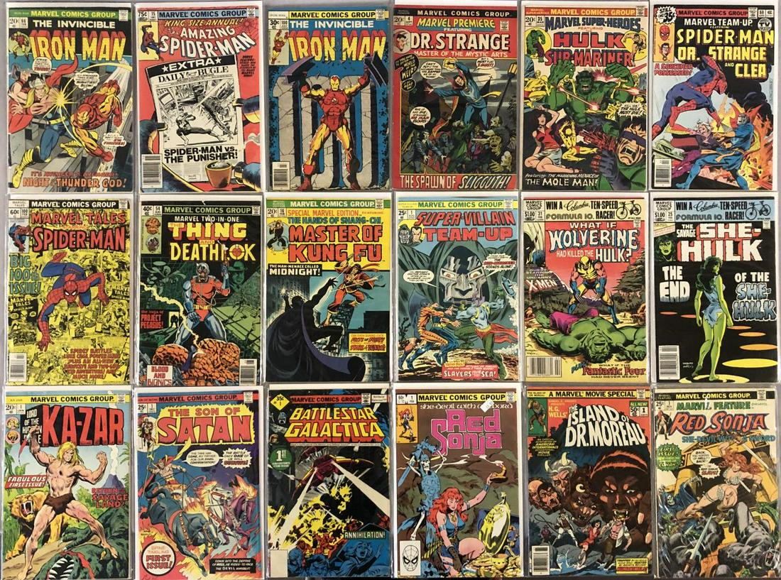 Bronze Age Marvel High Grade (4) Long Boxes. (1 of 5)