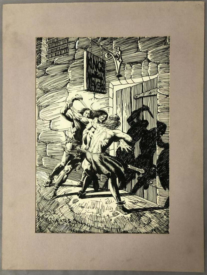 Tom Yeates, Original Tarzan Story Illustration Art (1 of 2)