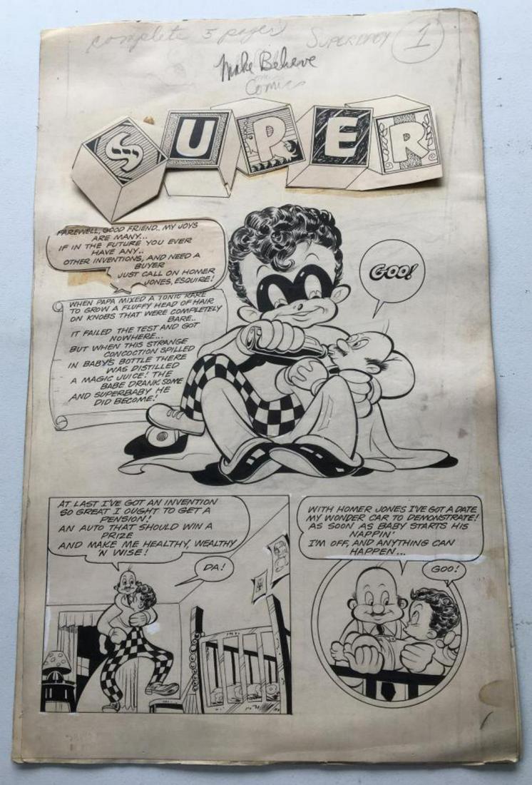 Baily Publishing Archive. Lot of Golden Age Art. (1 of 6)