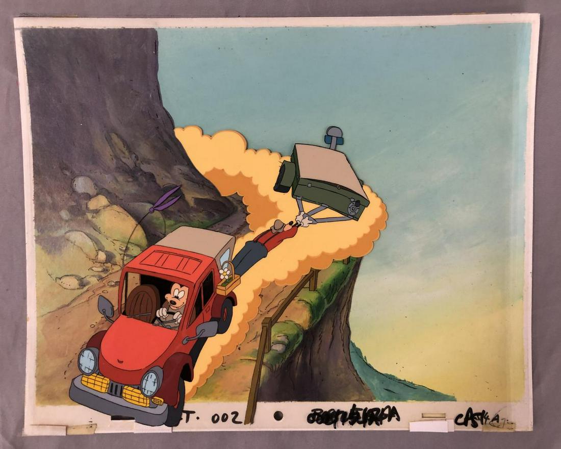 1970's Mickey Mouse Key Production Cel Setup (1 of 2)