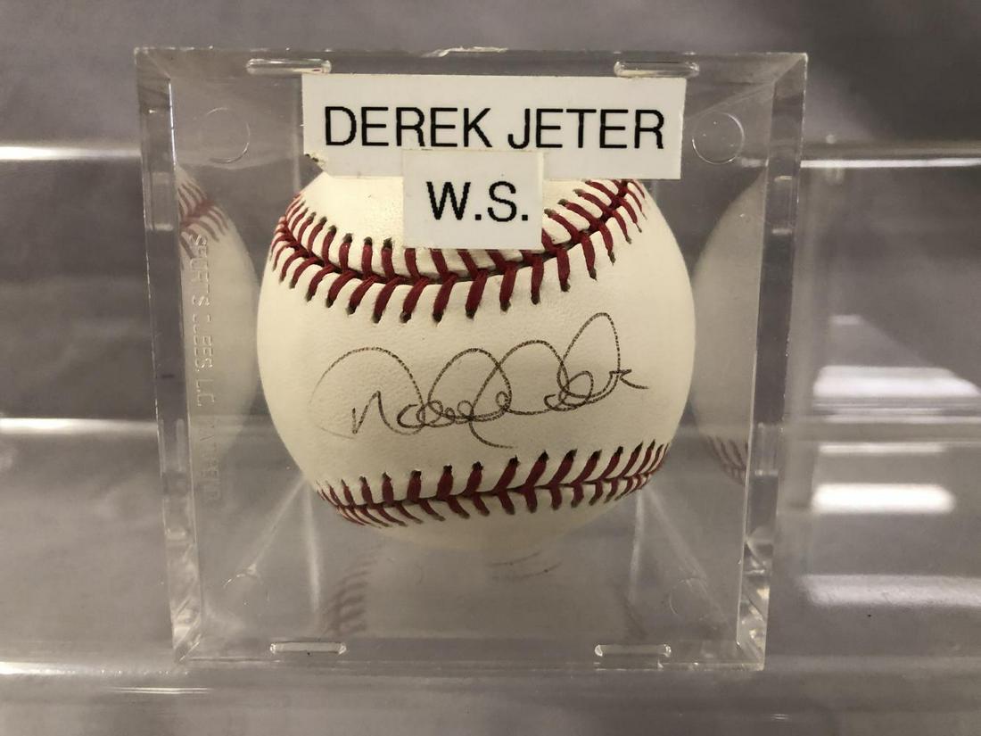 Derek Jeter Signed Baseball w/ JSA Letter (1 of 2)