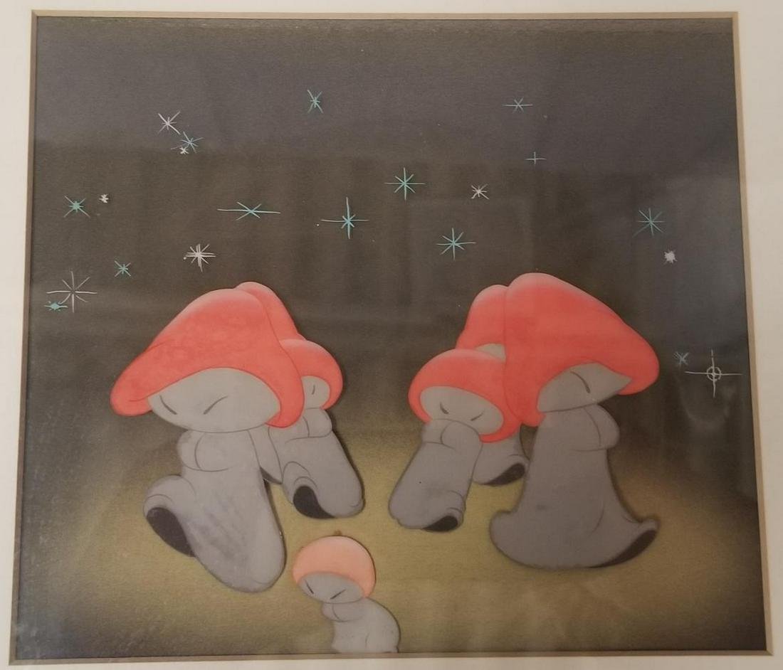 1940 Fantasia Mushroom Dancers Production Cel (1 of 4)