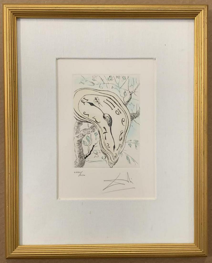 Salvador Dali, "Limp Watch", Etching (1 of 5)