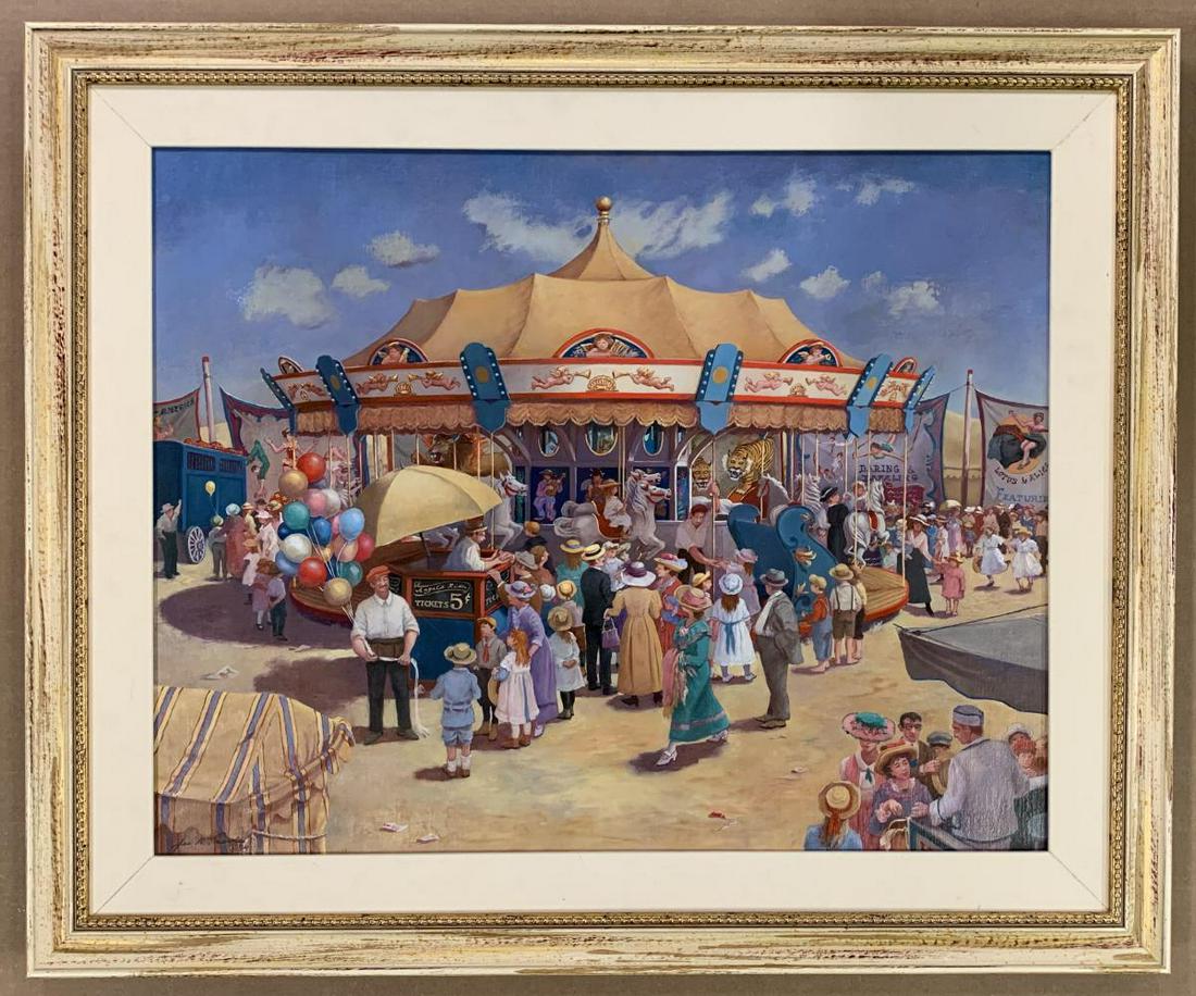 Jan Hanson Travis, "Carnival", Oil on Canvas (1 of 11)
