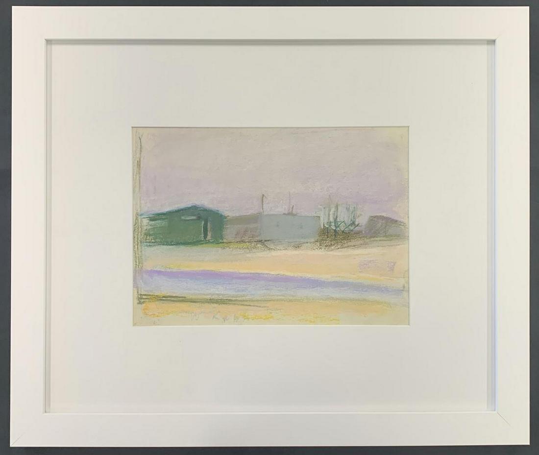 Wolf Kahn, Signed Pastel on Paper, Modern Building (1 of 5)