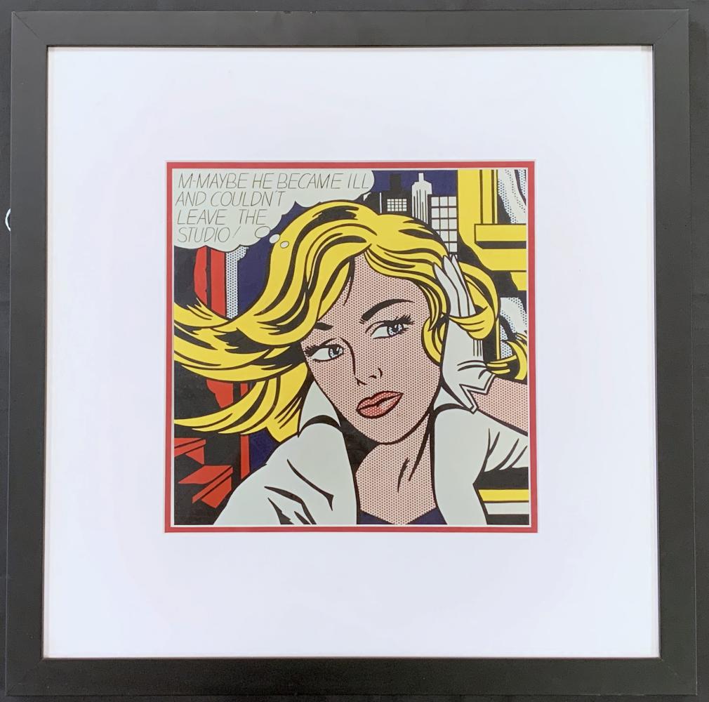 Roy Lichtenstein, "M-Maybe", Offset Litho (1 of 2)
