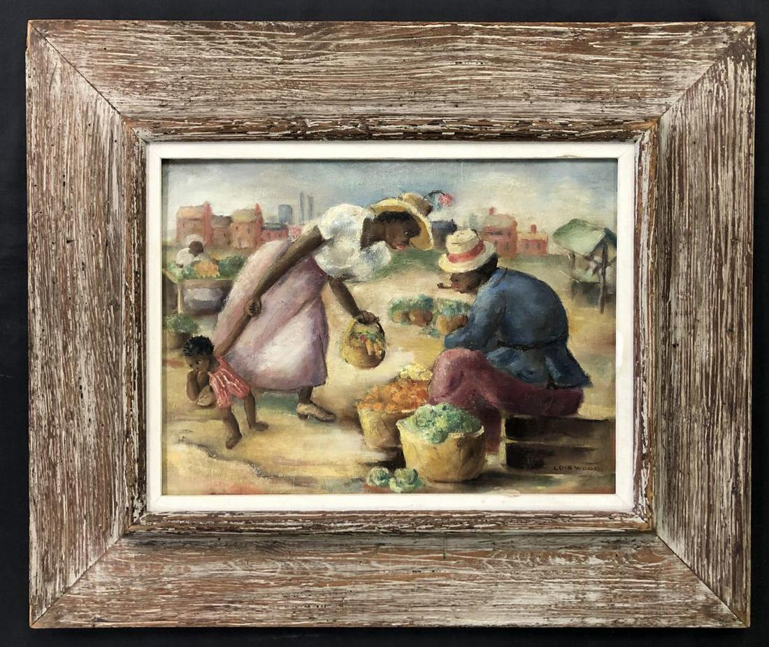 Lois Wood. Oil on Masonite. Signed. (1 of 5)