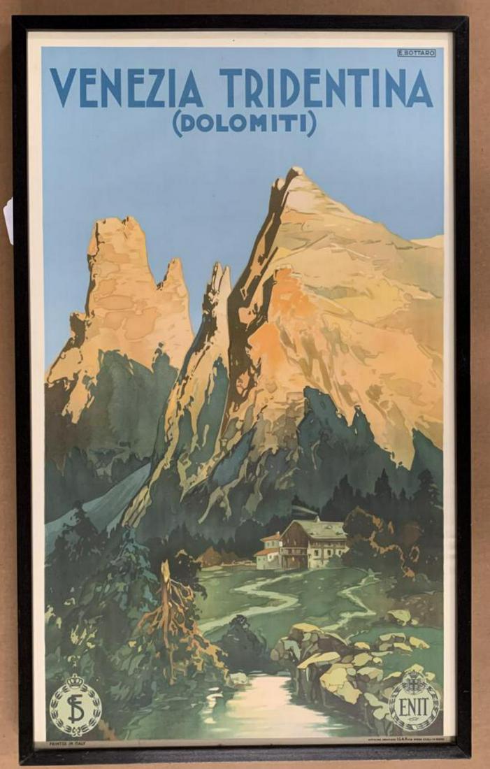 Vtg Eolo Paul Bottaro Venezia Tridentina Poster (1 of 5)