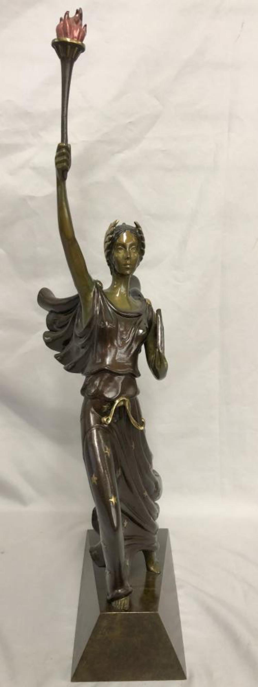 Erte, Limited Ed Bronze, "Liberty" (1 of 8)