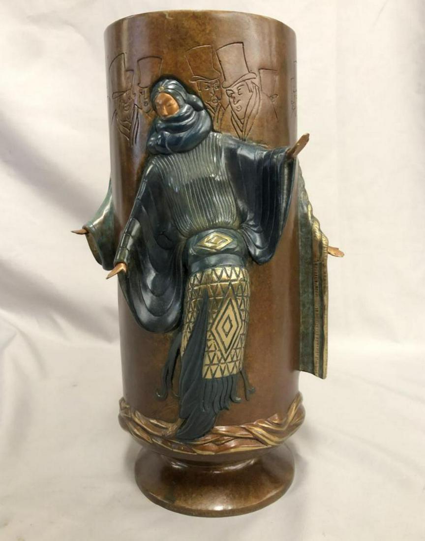 Erte, Limited Ed Bronze Vase "Fantasy" (1 of 7)