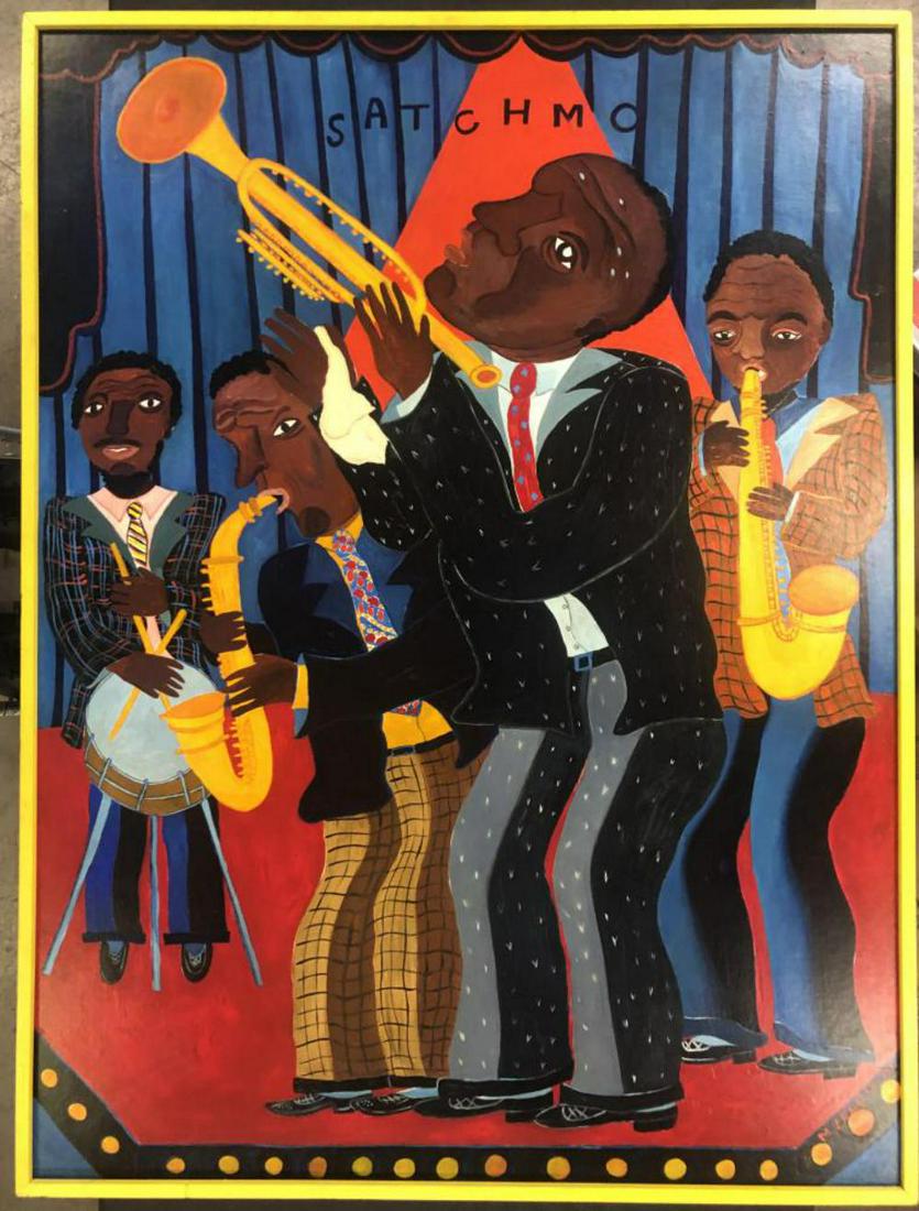 Malcah Zeldis (Born 1931) Oil on Board. (1 of 3)