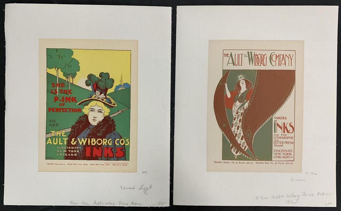 (2) Original Ault & Wiborg Lithographic Posters (1 of 3)