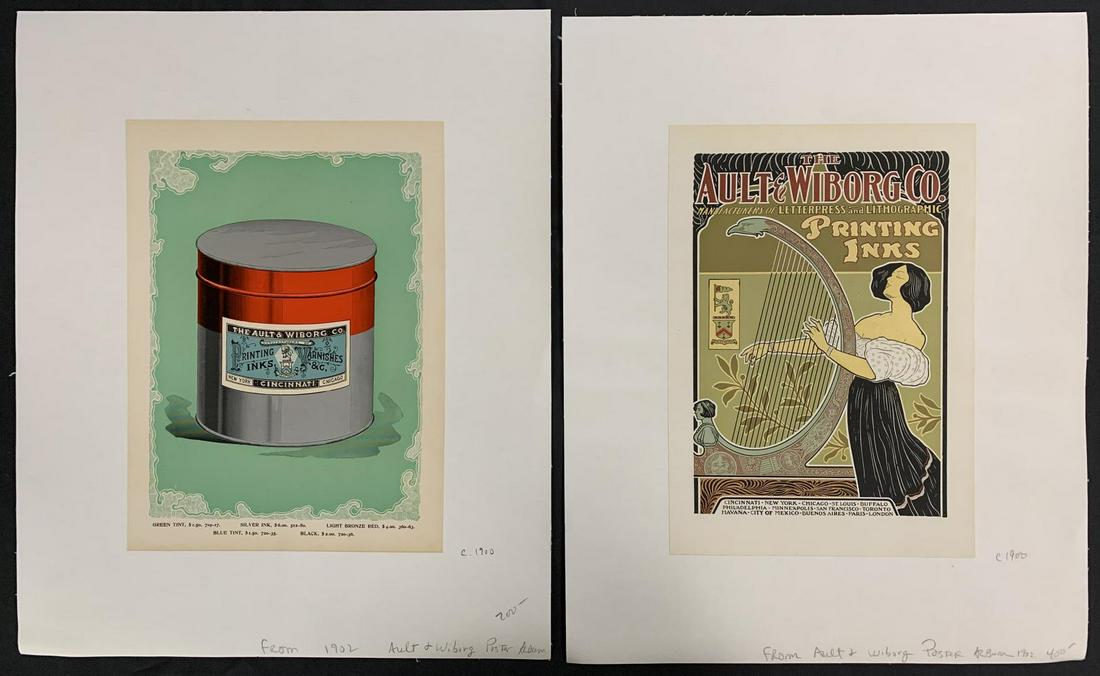 (2) Original Ault & Wiborg Lithographic Posters (1 of 3)