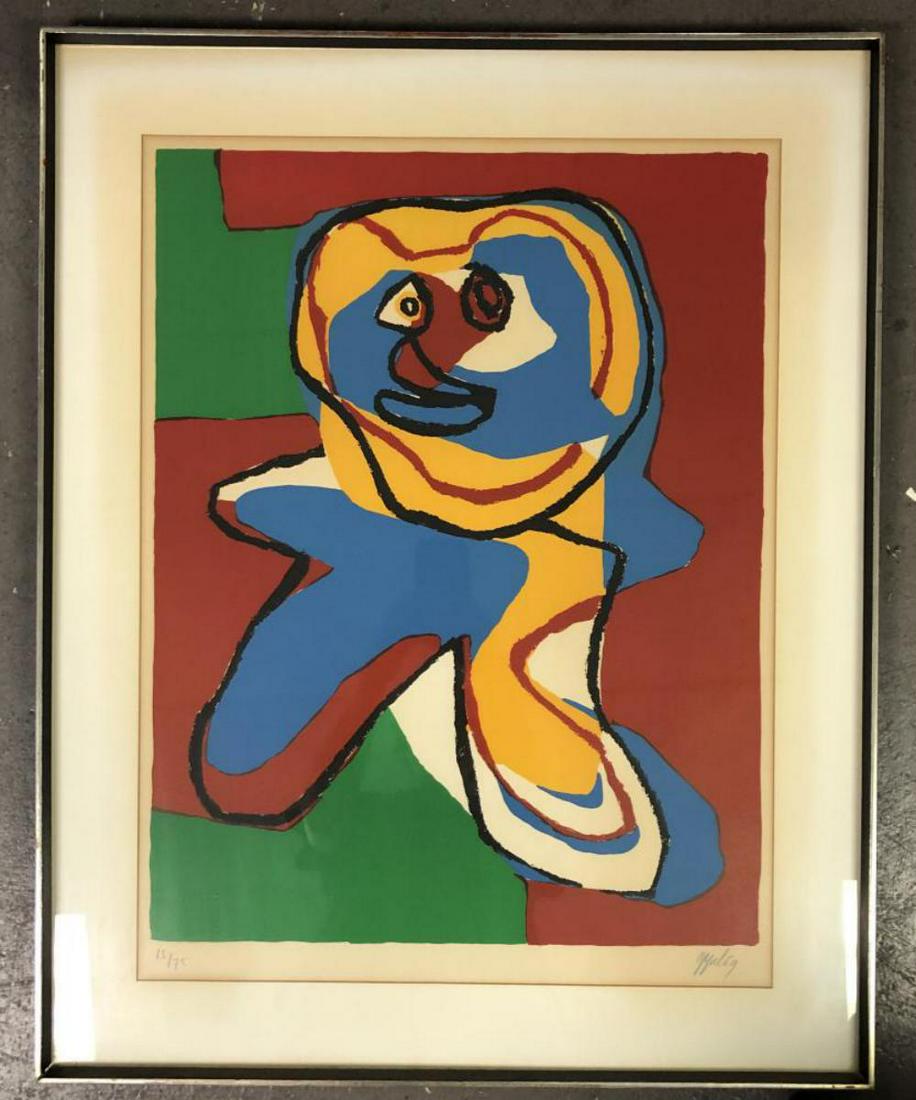 Karl Appel, Litho in Colors "L'Homme Souriant" (1 of 6)