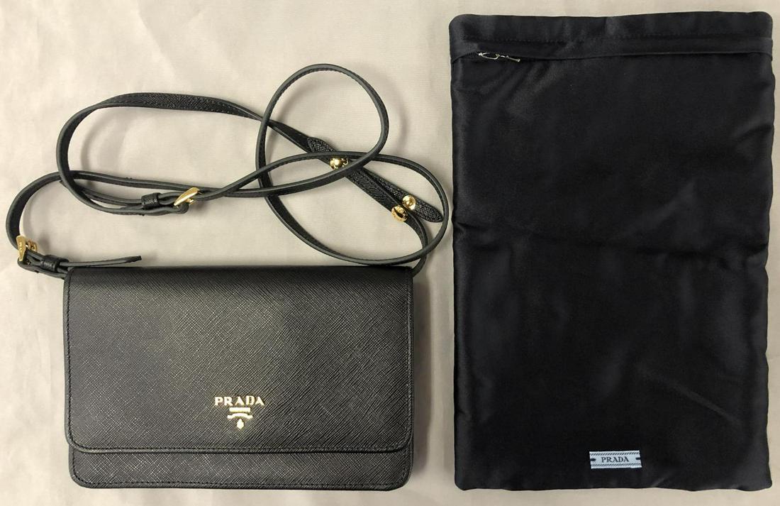 Prada Black Leather Shoulder Bag (1 of 7)