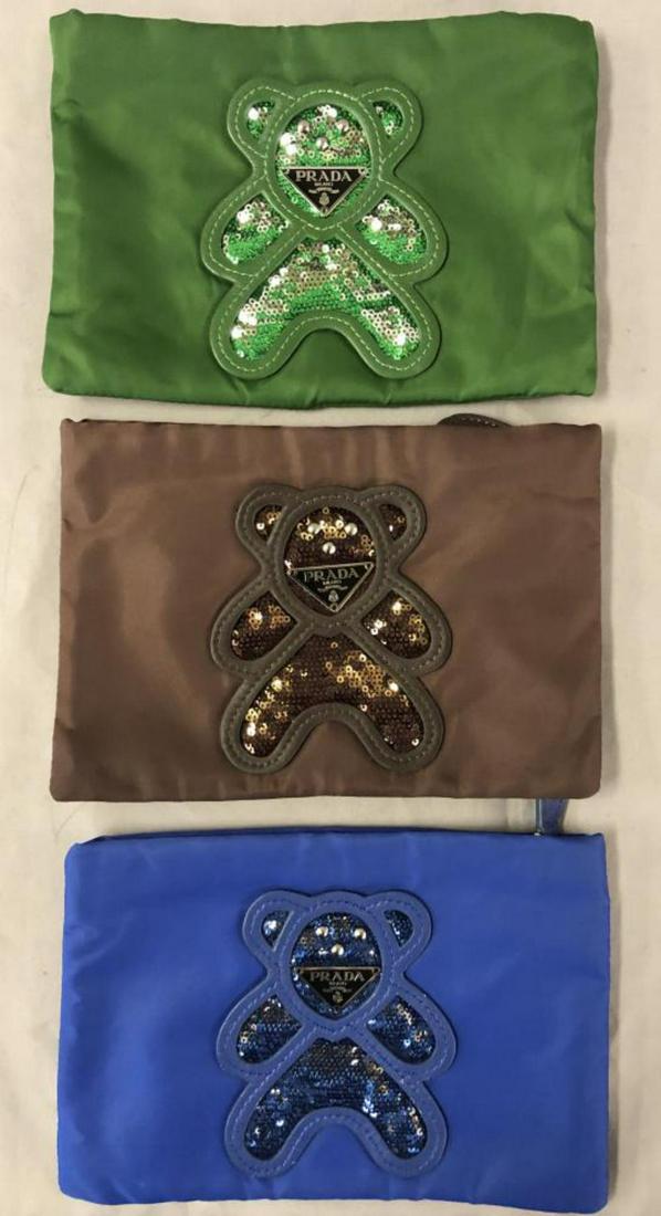 Lot of Three Prada Cosmetic Bags. (1 of 3)