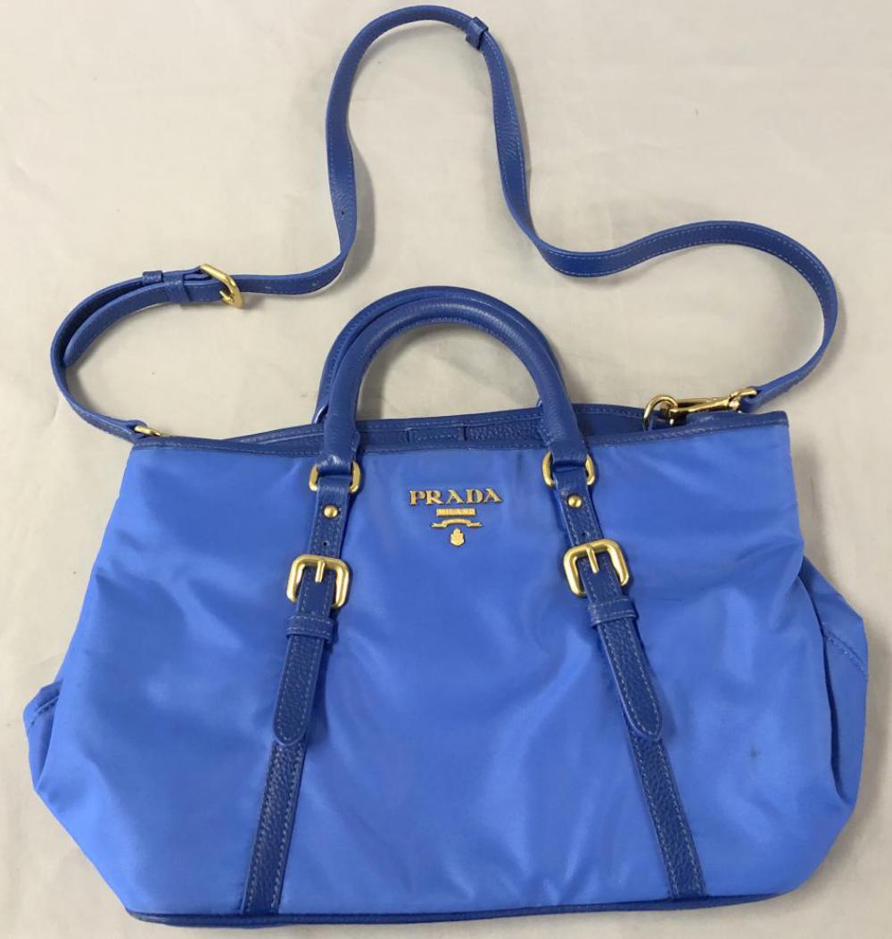 Prada Nylon and Leather Shoulder Bag.. (1 of 3)