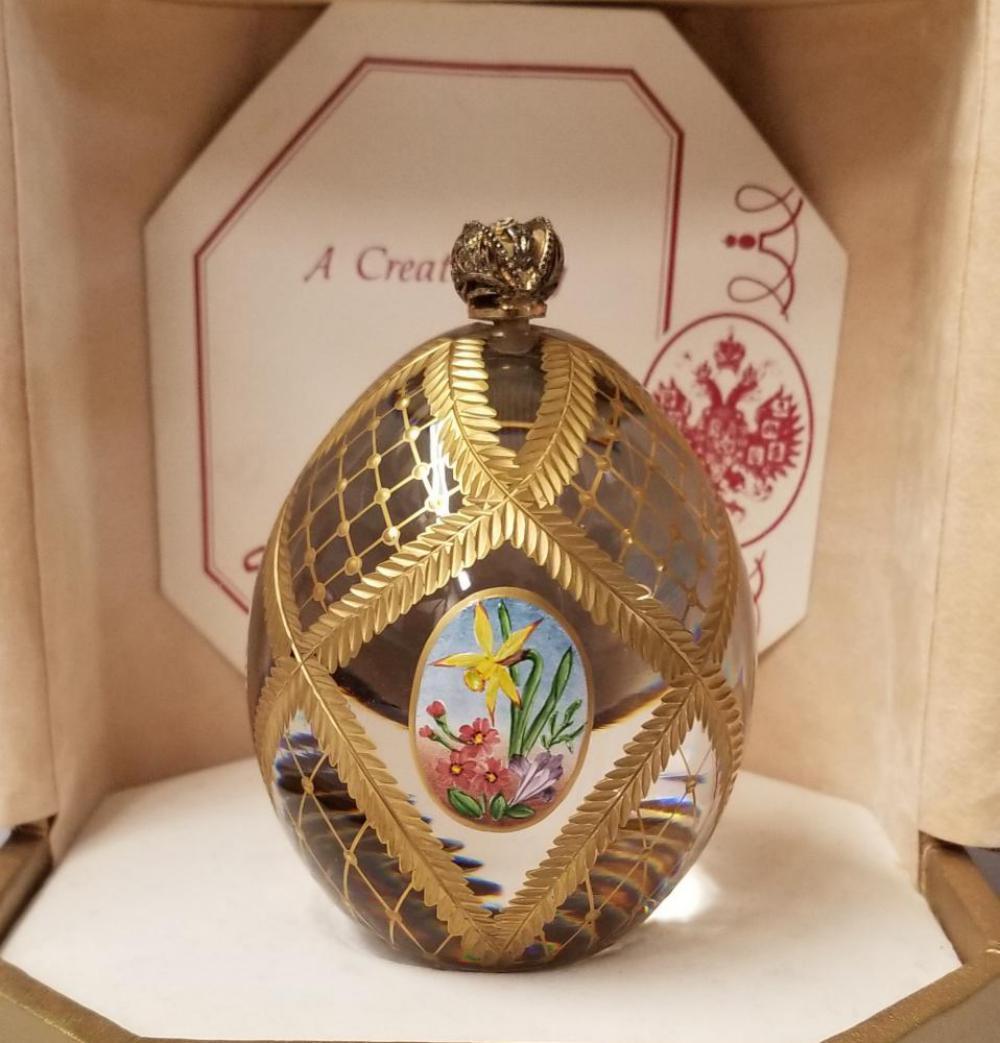 Theo Faberge. Four Seasons Egg.: Limited Edition Egg in original box with certificate.