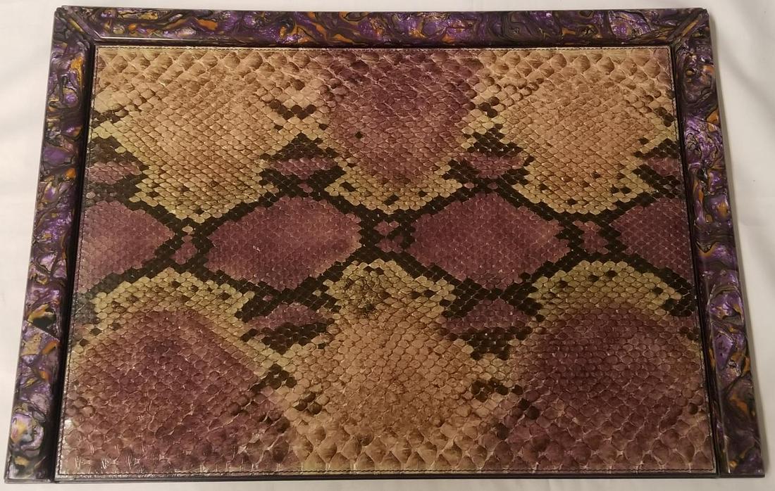 Gucci Crocodile Desk Blotter. (1 of 5)