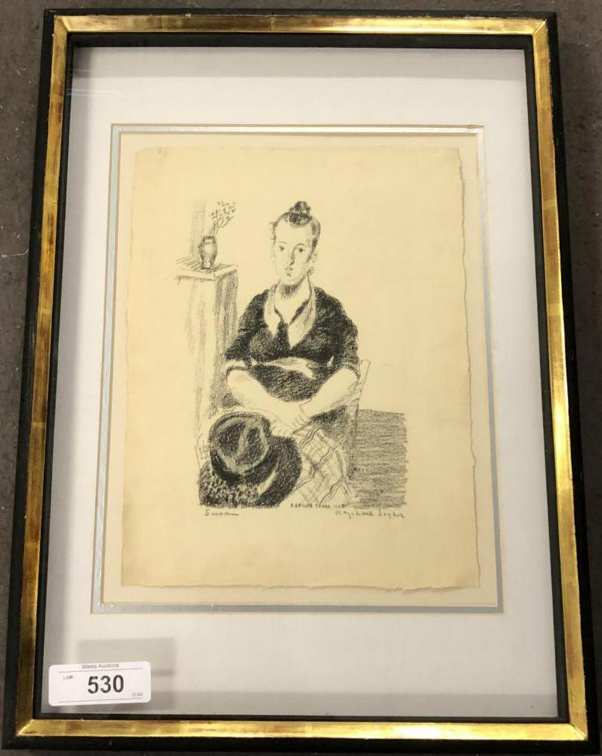 Raphael Soyer, Signed Lithograph "Susan" (1 of 5)